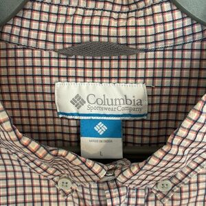 Columbia Plaid Long Sleeve Button Down Shirt - size Large